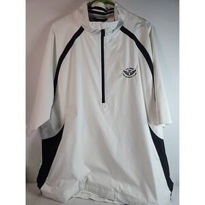 Inniscrone Cutter & Buck Men's 1/2 Zip Pullover SS Jacket White, Sz XXL